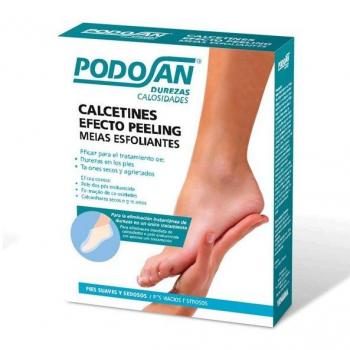 Podosan Calcetín Efecto Peeling 2 Uds - Exfoliante para pies, elimina piel muerta, suave y cómodo, ideal para piel seca y callosidades