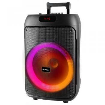 Altavoz Inalámbrico Portátil Trevi XF 380 KB de 50W con Karaoke, Bluetooth, Entradas USB y Micro SD, Función TWS y Micrófono Incluido