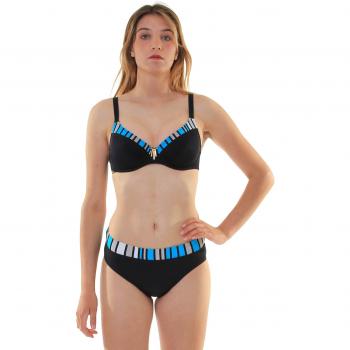 SELMARK Bikini Geometrica ferretto, Negro, 110