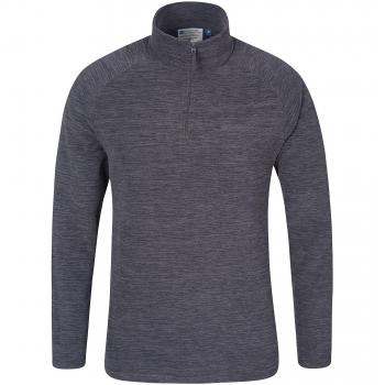 Mountain Warehouse Forro Polar Ligero y Suave Snowdon para Hombres - Caliente, Transpirable, versátil, Secado rápido, Ropa de Viaje, Sudadera Invierno Carbón 3XL