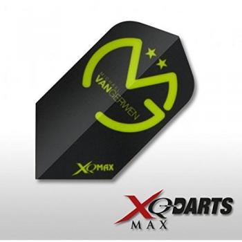 Michael van Gerwen plumas, 5 sets = 15 unidades, Schwarz-Grün [Slim]