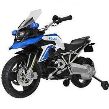 Rollplay- BMW R 1200 GS Police Motorcycle, 6V, Azul, Color