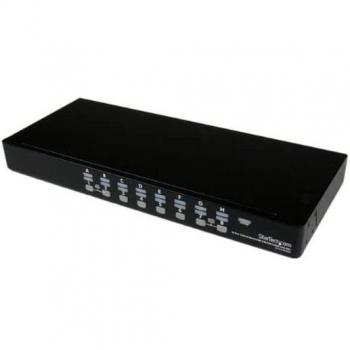 StarTech.com SV1631DUSBUK Conmutador KVM USB de 16 Puertos con OSD y Garantía de 3 Años
