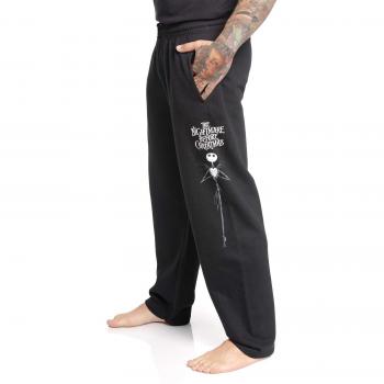 The Nightmare Before Christmas Pesadilla Antes De Navidad Jack Hombre Pantalones de deporte Negro S 80% algodón, 20% poliéster