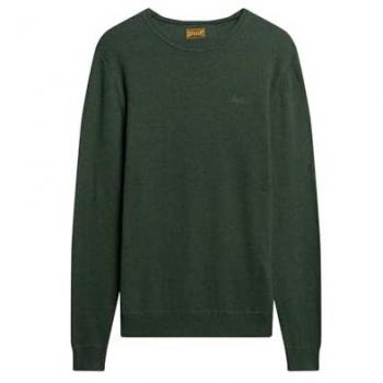 Jersey de Cuello Redondo Essential Slim Fit Verde Hombre 2XL Superdry