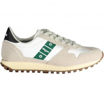 Blauer White Polyester Sneaker - EU46/US13, Men's Multicolor Sneakers, Size 13 US, Polyester material with Contrasting Details and Logo