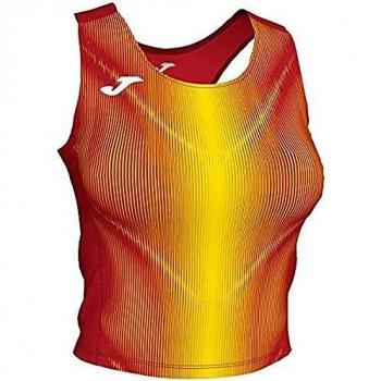 Joma Olimpia Top Señora, Mujer, Rojo-Amarillo, S