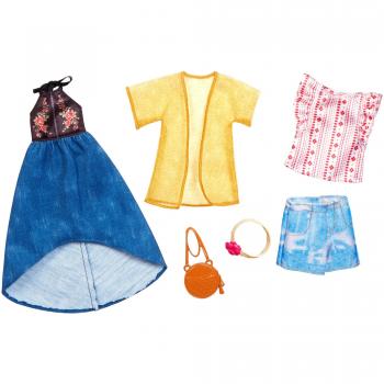 Mattel Urban Boho | 2 Moda Set | Barbie FKT40 | Ropa de la Muñeca