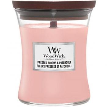 WoodWick Pressed Blooms & Patchouli Medium Hourglass Candle