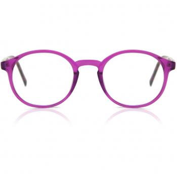 Round Montuta completa Plastico Purple Armazones para Hombre - Gafas Recetadas Anti-Azules - SmartBuy Collection