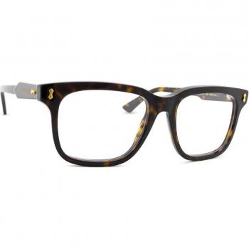 Gucci GG1265O 008 55 Havana Eyewear Frames, Multicolor, Unisex, Size: 55 MM
