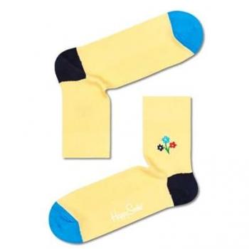 Calcetines Ribeteados con Bordado de Ramo 1/2 Crew Talla 41-46 Multicolor Unisex