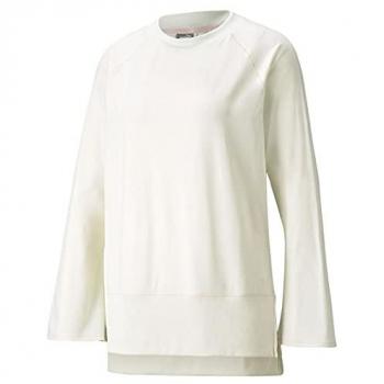 Puma Top de Training para Mujer Studio Yogini Manga Larga con Tecnología Drycell Beige S