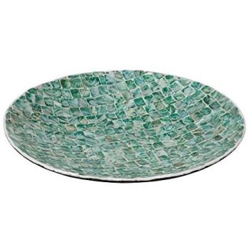 Centro de Mesa Aguamarina 70 x 70 x 7 cm con Mosaico de nácar