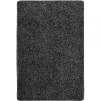 Alfombra Shaggy gris oscuro antideslizante 140x200 cm