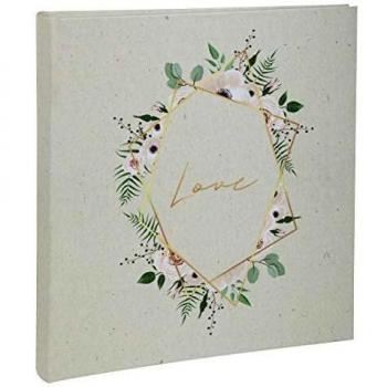 Álbum de fotos Champêtre 29x32 cm, 60 páginas blancas, capacidad para 300 fotos, encuadernación tipo libro, color blanco
