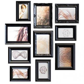 Nielsen Design Marco de Fotos Metálico 13x18, Set de 10 Piezas de Adorno para Fotos en Resina