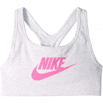 Nike G Nk Bra Classic Veneer NSW CT Top, Niñas, Birch Heather/Laser Fuchsia, XL