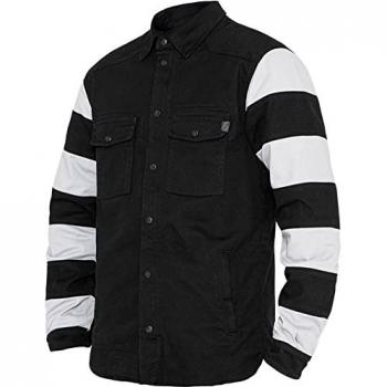 Camisa de Moto John Doe Prison - Negra y Blanca - 3XL