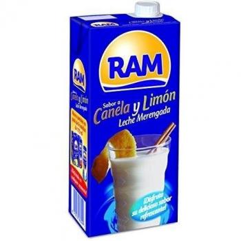 RAM Leche Merengada, Sabor Canela y Limón - 6 x 1 L - Total: 6 L
