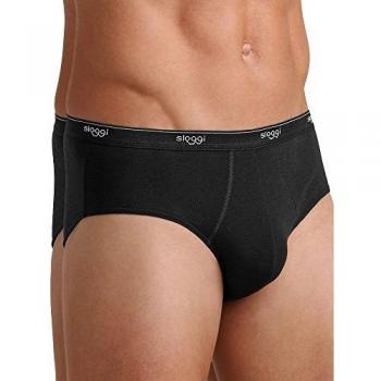 Sloggi Men's Basic Midi Briefs 2-Pack - Black