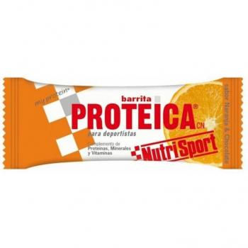 Nutrisport Barrita Proteica Sabor Naranja - Caja de 24 Unidades