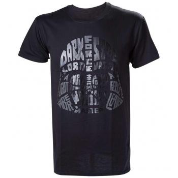 Star Wars Darth Vader Word Play-camiseta Hombre Negro negro Large