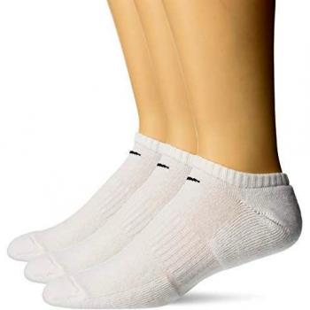 Nike Everyday Cushioned No Show Socks 3 Pack White Size L