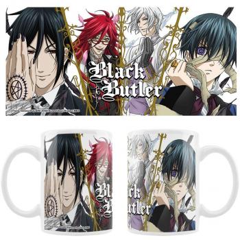 Black Butler Taza Cerámica Sebastian, Grell, Ash, Ciel Sakami Merchandise