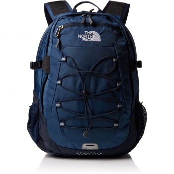 North Face Borealis Classic - Mochila unisex azul con detalles en negro