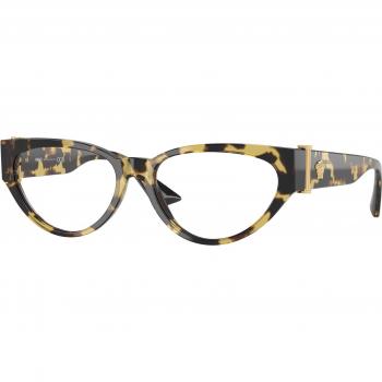 Versace Women’s VE3366 777 Transparent Turtle Acetate Cat Eye Glasses