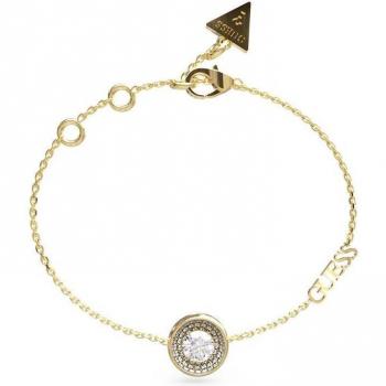 Guess Pulsera Unique Solitaire de Acero Dorado para Mujer JUBB03399JWYGS