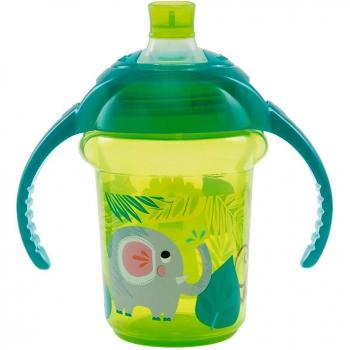 Munchkin Deco Click Lock - Vaso antiderrame con asas, color verde