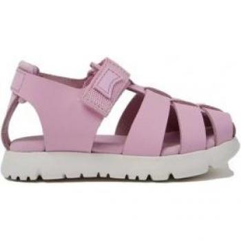 Sandalias de piel Oruga rosa Camper