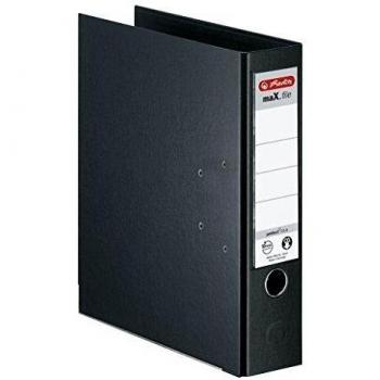 Carpeta A4 Herlitz maX.file protect plus, 80 mm, negro