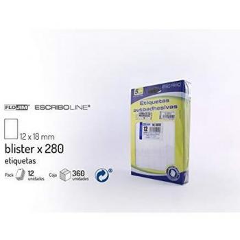 405 Etiquetas Adhesivas - Blanco 10 x 16 mm.