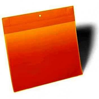 Bolsillos Magnéticos Neodimio Extra Fuertes A4 Horizontales Amarillos - Pack de 10