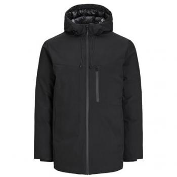 Jack & Jones Men's Payne Black Parka Jacket - Regular Size