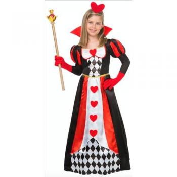 Disfraz de Reina de Corazones con Rombos para Niña