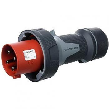 63A 4-Pole CEE Plug 400V (50/60Hz) Red - Mennekes PowerTopXtra