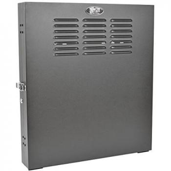 Tripp Lite 2U Vertical Wall Mount Rack Enclosure Cabinet, Low Profile, Switch Depth, 20 Deep, Black