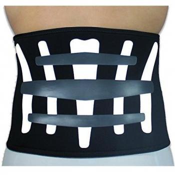 Vulkan Tensión Dinámica Faja Lumbar Ligera, Hombre, Negro/Blanco, L