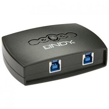 LINDY USB 3.0 Switch 2 Port 2 PCs share 1 USB 3.0 Device, 43141