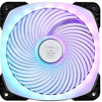 SilverStone SST-AP124-ARGB - Air Penetrator Computer Case Cooling PWM Fan 120mm, Ball Bearing, Trasnparent blade with balck frame, High Airflow, Adressable RGB