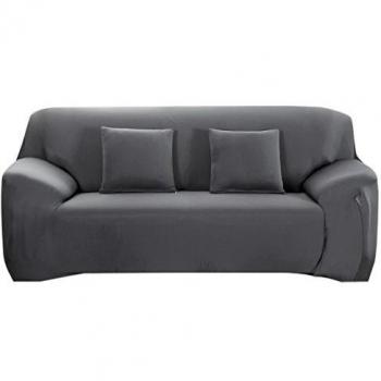 HIFUAR Fundas para Sofa Elástica 1,2,3,4 Plazas,Cubre Sofá Universal Cubierta de Sofá de Color Sólido Protector de Sofá o Sillón