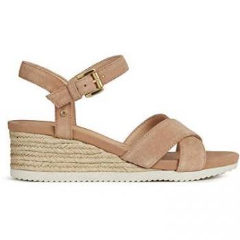 Sandalias Geox Ischia Corda Mujer Rosa Beige