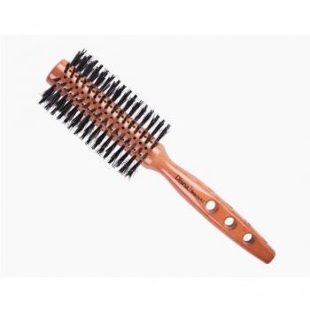 Cepillo Jabalí Mediano Redondo Plus Disprof - Cepillo redondo de cerda mixta, diámetro 25 mm, ideal para dar volumen y forma al cabello