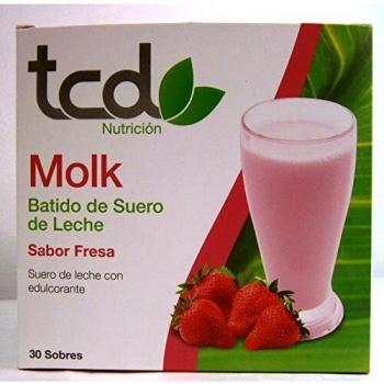 Tcuida Molk Batido De Suero De Leche Sabor Fresa, 30sobres