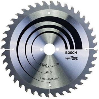 Bosch 2 608 640 728 - Hoja de sierra circular Optiline Wood - 250 x 30 x 3,2 mm, 40