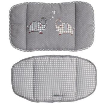 Complemento de tela para trona. Elefante gris
